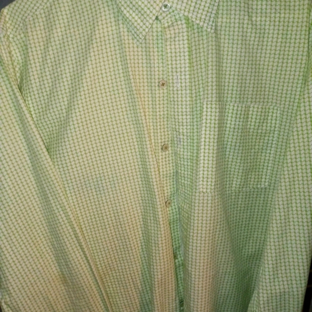 Trovata green design Large long sleeve dress shirt